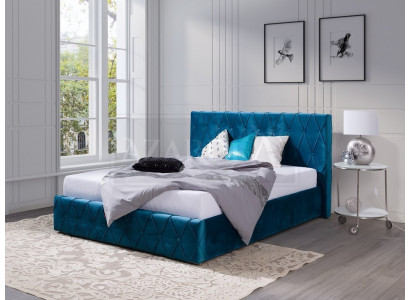 Bett Polster Design Luxus Doppel Hotel Betten Ehe 160 x 200cm Schlaf Zimmer Samt