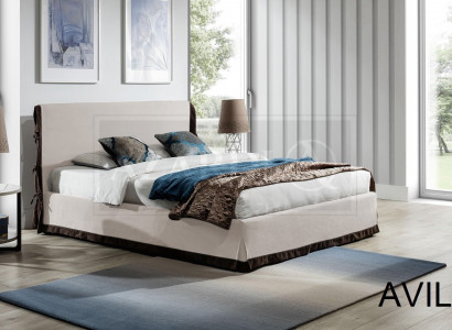 Polsterbett Betten Bett Polster Leder Designer Hotel Doppel Luxus Landhaus Neu