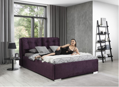 Bett Polster Design Luxus Doppel Hotel Betten 180x200cm Schlaf Zimmer Textil Neu