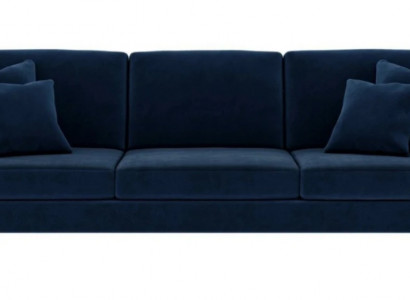 Blau Viersitzer Stoff Wohnzimmer Design Couchen Polster Sofa Sofas Samt Couchen
