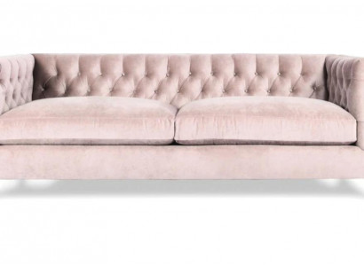 Pink Dreisitzer Sofa Moderne Stoff Wohnzimmer Design Couchen Neu Luxus Möbel Neu