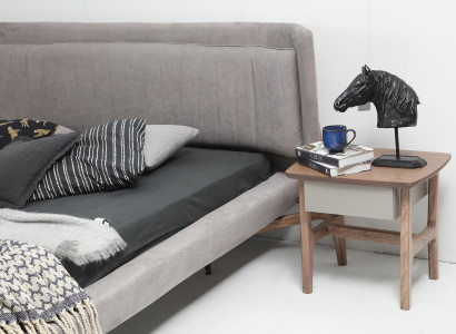 Nachttisch Nachtschränkchen Holz Modern Tisch Braun Schlafzimmer Neu