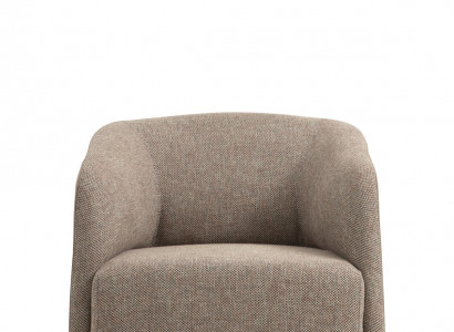 Sessel Ohrensessel Stoff Beige Wohnzimmer Polyester 1 Sitzer Modern