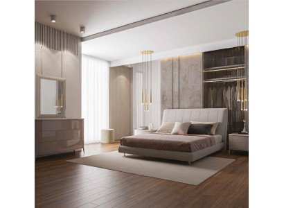 Doppelbett Holz Polster Betten Doppel Bettrahmen Modern Luxus Schlafzimmer Bett