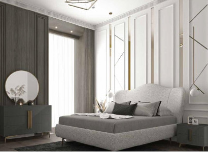 Luxus Bett Holz Betten Bettrahmen Grau Doppel Bettgestell Betten Doppelbetten