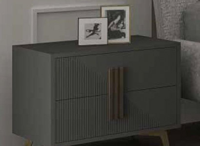 Nachttisch Beistelltisch Tisch Holz Tische Möbel Nachttische Grau Schlafzimmer