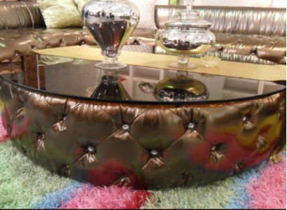 Couchtisch Chesterfield Luxus Wohnzimmer Kaffeetisch Holz Modern