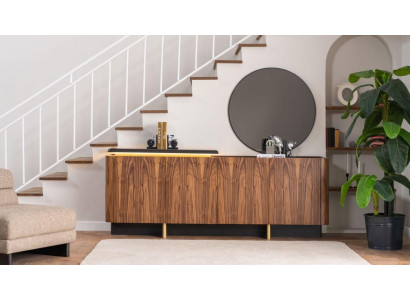 Anrichte Sideboard Schrank Holzschrank Holz Braun Kommode Möbel