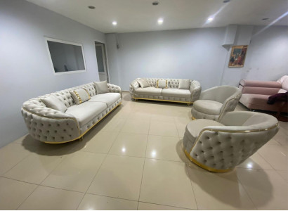 Designer Wohnzimmer Set Besteht aus 2x 3-Sitzer Sofas+2x Sessel 4tlg.