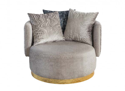 Design Sessel Luxus Einsitzer Modern Lehn Textil 1 Sitz Möbel Einsitzer