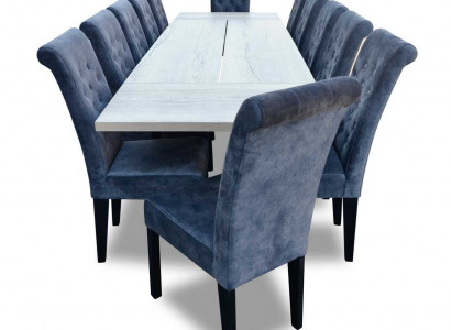 Esstisch 12 x Stühle Esszimmer Set Essgruppe Moderne Stuhle Tisch 13tlg.