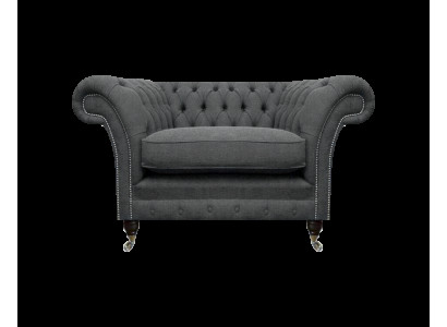 Chesterfield Sessel Polstermöbel Luxus Textil Möbel Wohnzimmer Chesterfield