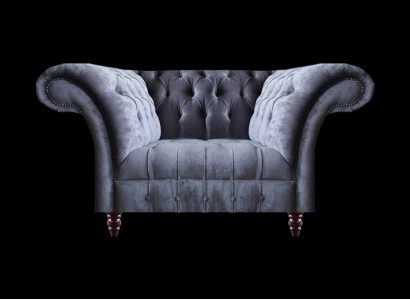 Moderne Graue Wohnzimmer Couch Designer Zweisitzer 2-Sitzer Textilsofas