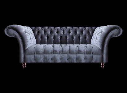 Chesterfield Moderne Wohnzimmer Textilcouch Designer Stoffsofas Möbel