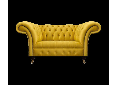 Chesterfield Gelbe Couch Wohnzimmer Polstersofas Designer Zweisitzer