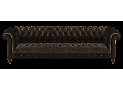 Chesterfield Wohnzimmer Couch Brauner Viersitzer Luxuriöse Sitzmöbel
