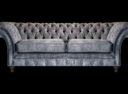 Luxuriöser Chesterfield Zweisitzer Designer Sofas Wohnzimmer Edle Couch