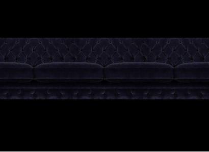 Chesterfield Dunkelblaue 4-Sitzer Couch Wohnzimmer Polster Sitzmöbel