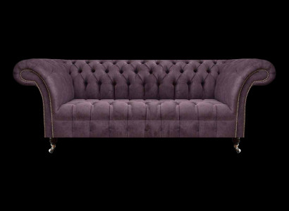 Eleganter Chesterfield Dreisitzer Moderne 3-Sitzer Wohnzimmer Sofas