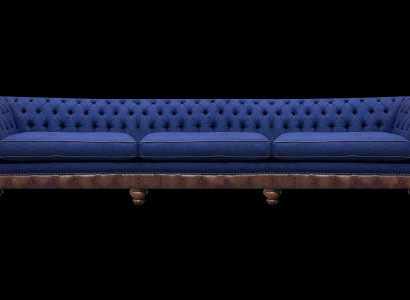 Chesterfield Luxuriöses Dreisitzer Sofa Moderne Couch Stoffsofas Möbel