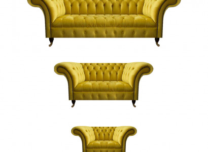Wohnzimmer Gelbe Chesterfield Couchgarnitur Modernes 3tlg Polster Set Wohnzimmer Gelbe Chesterfield Couchgarnitur Modernes 3tlg Polster Set