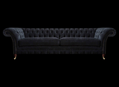 Luxuriöser Chesterfield Polster Zweisitzer Designer Stoffcouchen Möbel