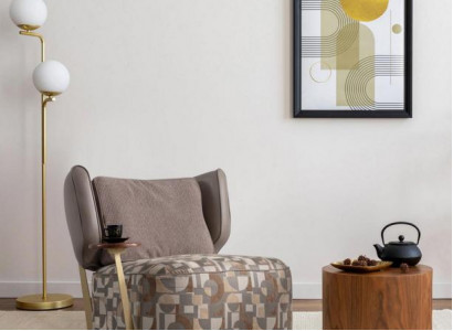 Bunter Polstersessel Wohnzimmer Designer Lehnsessel Relax Einsitzer Neu