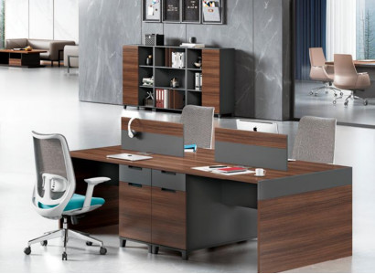 Brauner Arbeitstisch Luxuriöse Büromöbel Designer Holz Möbel Edle Tische