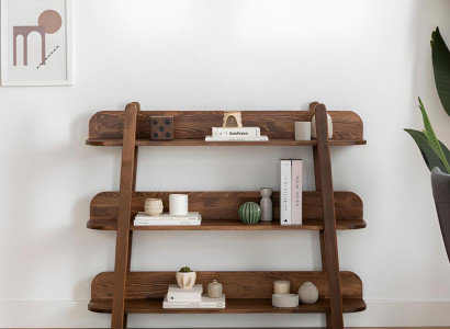 Modernes Dunkelbraunes Bücherregal Designer Regale Holz Ablagenregale