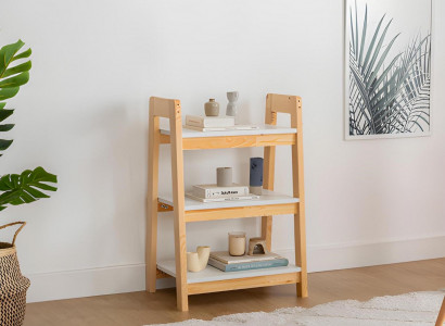 Hellbeiges Bücherregal Standregal Kinder Bücherschrank Edle Holz Möbel