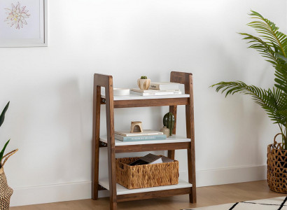 Braun-Weißes Bücherregal Büchertisch Holz Möbel Kinderregale Büro Möbel