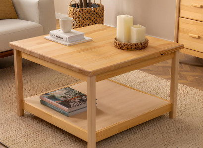 Beiger Holz Couchtisch Moderner Wohnzimmer Kaffeetisch Designer Möbel