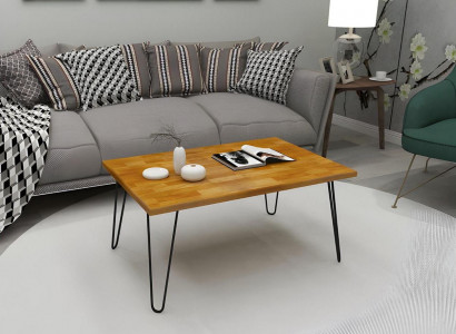 Robuster Brauner Sofatisch Designer Wohnzimmer Couchtische Holz Möbel