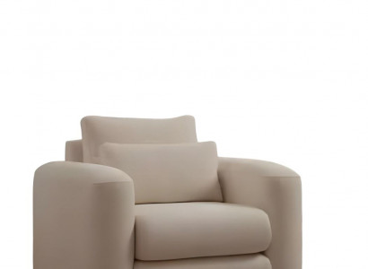 Weißer Polstersessel Moderner Wohnzimmer Einsitzer Edler Cocktailsessel