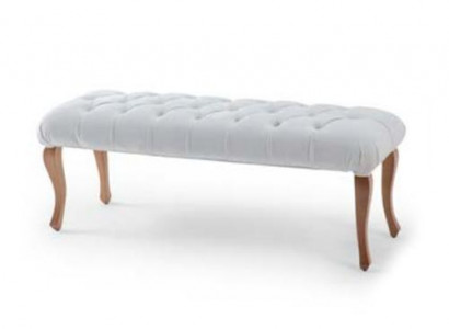 Luxuriöse Bettbank Schlafzimmer Textil Möbel Klassische Edle Holz Füße