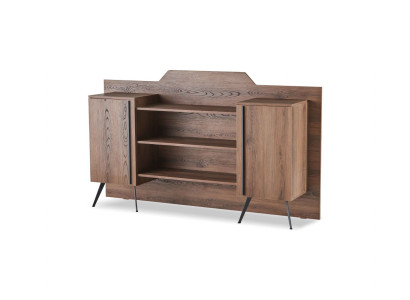 Aktenschrank Sideboard Regale Stauraum Braun Einfarbig Modern Design