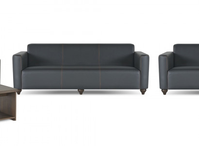 Stilvolle Arbeitszimmer Möbel Designer 2x 3-Sitzer 2x Sessel Couchtisch