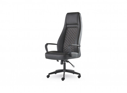 Bürostuhl Schwarz Drehsessel Arbeitszimmer Modern Büro Rollen Leder