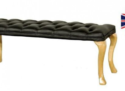 Chaise Lounge Chesterfield Liege Sitz Hocker Leder Textil 50x50x45 /120x40x45