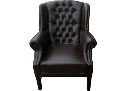 Chesterfield Sessel Ohrensessel Fernsehsessel Couch Relax Leder Sofa Sitzer C.15