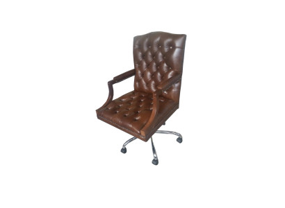 Chesterfield Bürostuhl Drehstuhl Büro Sessel Ledersessel KING Drehsessel Neu