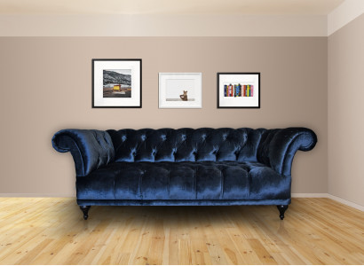 Chesterfield Sofa Polster Designer Couchen Sofas Garnitur Textil Stoff Textil 10