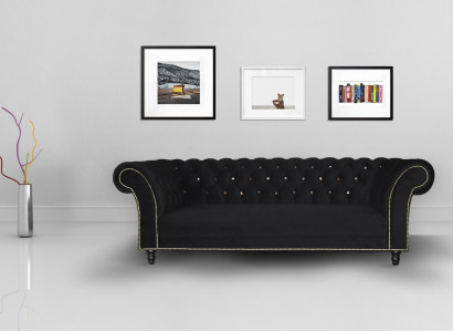 Chesterfield Sofa Polster Designer Couchen Sofas Garnitur Textil Stoff Textil 30