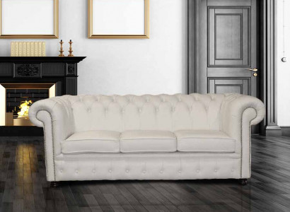 Sofa Couch Polster Garnitur Sitz Sofas Couchen Chesterfield 3 Sitzer NAPOLI III