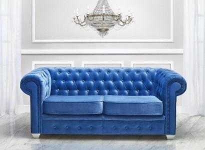 Chesterfield Design Luxus Polster Sofa Couch Sitz Garnitur Leder Textil Neu #H3