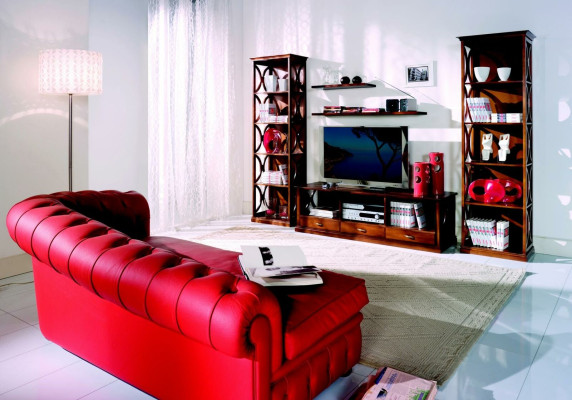 Luxus 5tlg Set für Wohnzimmer tv Schrank 2 Bücherregale 2 Regale Möbel Regale