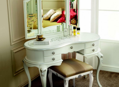 Möbel Barock Holz Tische Konsolentisch Spiegel Italienische Schmink Tisch 2tlg.