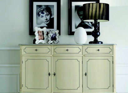 Design Möbel Stil Klassischer Kommode Weiss Sideboard Holz Italienische