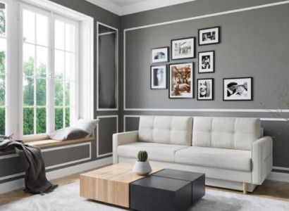 Sofa 3 Sitzer Weiß Sofas Sitz Wohnzimmer Modern Design Polster Stoff Luxus Neu