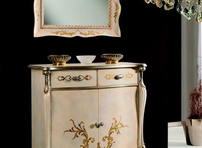 Luxuriöse Möbel Holz Stil Barock Weiß Schrank Kommode Schränke Designer